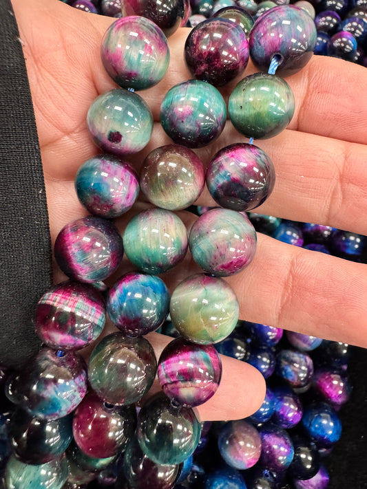 Tiger`s eye dyed | 12mm