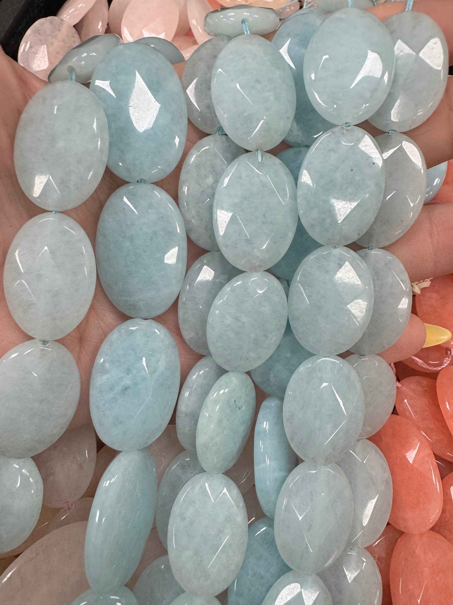 Oval agate