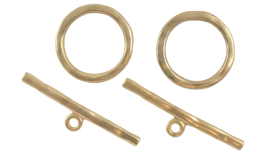 Toggle round 33mm, matte goldTOG-ROU-3302